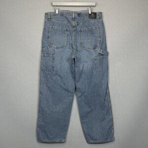 VTG Levis Silvertab Carpenter Jeans Men 38x32 Blue Loose Wide Leg Denim 2004 Y2K